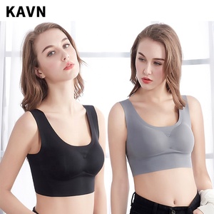 Sutiã para mulheres, china 3 cores 5 tamanhos de estoque sensual sem costura lazer confortável sem jantes modelagem do corpo yoga dormir <span class=keywords><strong>ahh</strong></span>