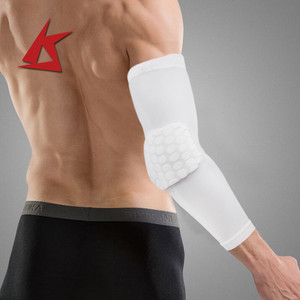 KS-921 # échantillon gratuit athlétique nid d'abeille éponge bras coude soutien orthèse orthopédique