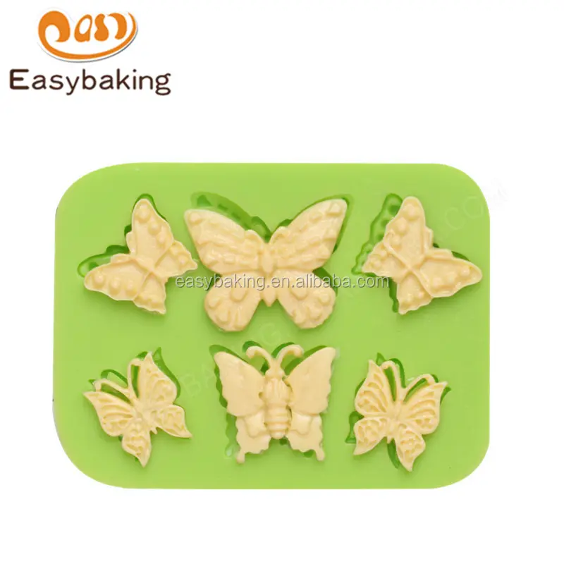 OEM Supplier Butterfly Fondant Cake Decorating silicon mold