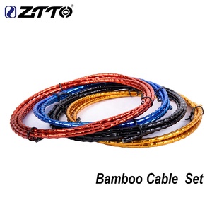ZTTO-طقم كابل الدراجة الهوائية, طقم كابل الدراجة الهوائية خفيف الوزن 1.8 متر ، مصنوع من الألمنيوم ، لدراجة الطرق الجبلية ، مكبح/ناقل ، كابل من خشب البامبو - Product Image 2