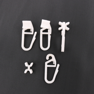 Modern White Plastic <strong>Curtain</strong> <strong>Hooks</strong> and Accessories for Home Use - Product Image 3