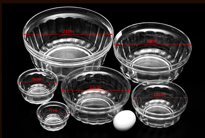 Slant Cut Glass Bowl,Glass Dessert bowl,Glass Terrarium glass salad bowl  with print