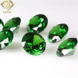 high quality synthetic hydrothermal green quartz gemstone loose color quartz jewelry stone