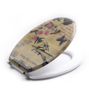 Bois moulé UV et POUR ANIMAUX DE COMPAGNIE En Acier Inoxydable multicolore siège de toilette portatif - Product Image 1
