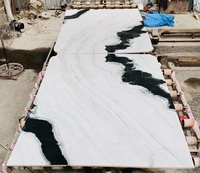 Carrelage d'escalier en marbre blanc, fabriqué en chine, Panda, nouveauté