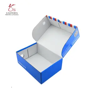 Custom Logo and Printing Design Empty Flat Pack Kids Baby Shoe Box Packaging