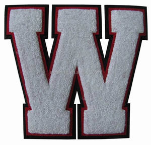 CHENILLE LETTERMAN Áo Khoác Vá U Thư Cảm Thấy Thêu Cổ Điển Lớn - Product Image 3