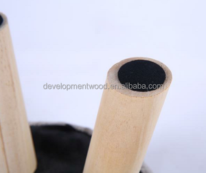 Children <strong>mushroom</strong> round shaped solid development wood wooden foot <strong>stool</strong> ottoman living room furniture removable cover 4 - Product Image 6