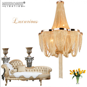 Lampadario Vintage Stile Impero Francese con Catena in Alluminio, Lampada <span class=keywords><strong>a</strong></span> <span class=keywords><strong>Sospensione</strong></span> <span class=keywords><strong>per</strong></span> <span class=keywords><strong>Soggiorno</strong></span> MD85219 - Product Image 2
