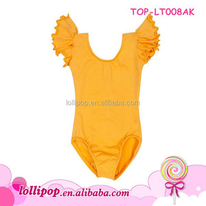 Maillot de Gimnasia para Niñas, de Algodón, con Mangas con Volantes, Traje de Danza, Ballet, Tela de Tanga para Gimnasia - Product Image 4