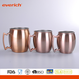 Profesional doble pared con aislamiento de acero inoxidable Acero inoxidable Moscú mula tazas de cobre - Product Image 5