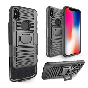 Funda 3 en 1 con soporte tipo armadura robótica para teléfono móvil iPhone <span class=keywords><strong>X</strong></span> <span class=keywords><strong>8</strong></span> con soporte magnético para coche - Product Image 1