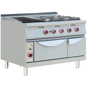Stainless Steel Commercial Used Gas Range With 6 Burners BN-G812