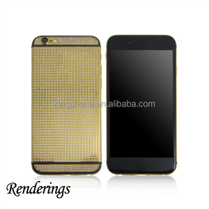 Para el iPhone 6 / 6 más 24 K oro / oro rosa vivienda diamante para el Iphone6 4.7 pulgadas / para el iPhone 6 Rose oro vivienda - Product Image 5