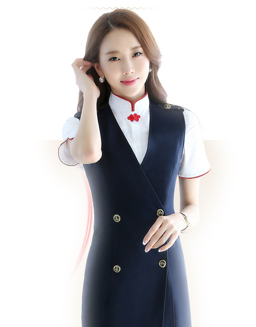 Новинка 2016, летнее платье, Классическая красивая форма авиакомпании east