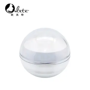 Ball Shape Container Plastic Sphere Cosmetic Cream Jar Transparent Acrylic Skin Care Cream 5ml 15ml 30ml 50ml Cosmetic Packing