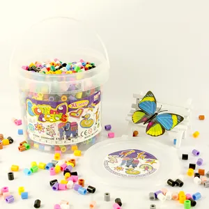 YIRUN IRON BEADS manufacturer wholesale educational montessori toys diy hama beads plastic bucket children toys XL fuse beads