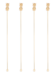 Homestia, 6 uds., agitadores de café para bebidas, agitadores de cóctel de acero inoxidable, palitos reutilizables para decoración Tropical, Fiesta en la playa - Product Image 6