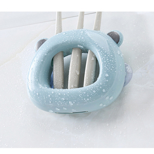 Kreative Saugnapf Zahnbürsten regal <span class=keywords><strong>Cartoon</strong></span> Zahnbürste Behälter Box spart Badezimmer Raum behälter Tägliche Haushalts gegenstände - Product Image 6