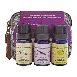 3pack Pure natural Therapeutic Grade private label fresh essential oil set 3x10ml or 15ml are also ok