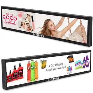 24 Inch Kệ Cạnh Kỹ Thuật Số <span class=keywords><strong>Lcd</strong></span> Hiển Thị Kéo Dài Bar Siêu Rộng Màn Hình Cho Siêu Thị Quảng Cáo - Product Image 1