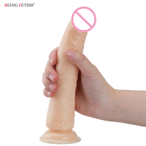 Pene Dildo lungo e sottile con ventosa senza palline per anale - Product Image 5