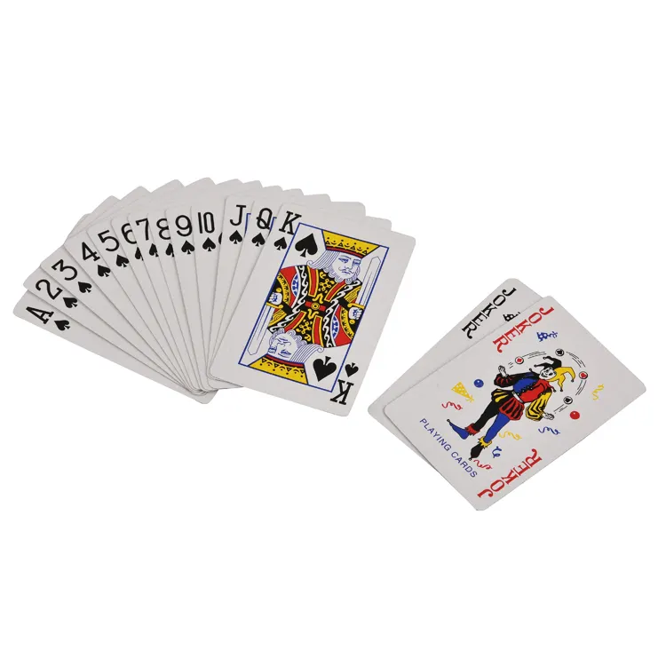 Tùy Chỉnh Chất Lượng Cao 280-320Gram Poker Cổ Phiếu Vật Liệu Thẻ Trò Chơi In Ấn Đầy Đủ Màu Sắc Giấy Cờ Bạc Chơi Thẻ