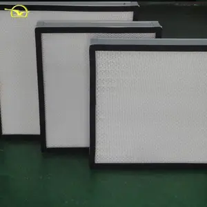 Desain baru Kowa produsen Penurunan Tekanan Rendah 99.999% h14 fiberglass filter udara Hepa Filter