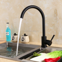 Usine directe acier inoxydable noir mitigeur évier de cuisine robinet Design contemporain bas prix sanitaire mélangeur