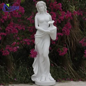 Современное уличное украшение для сада, каменная художественная церковная скульптура, религиозная Мраморная женская Статуя Девы Марии NTBSP-11