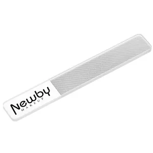 Newby cristal Transparente personalizado impresso arquivo unha nova moda unha arte estilo lixa de unhas de vidro com caso