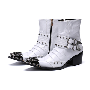 Verified Supplier White Dress Boots for Men Custom-Made Options |  Alibaba.com