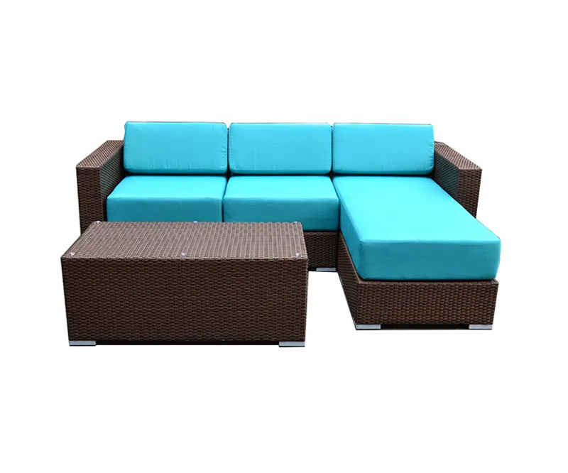 Nuovo stile outdoor rattan divano set mobili per patio giardino set