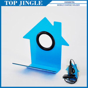 ที่ยึดโทรศัพท์มือถือโลหะสีน้ำเงินรูปทรงบ้าน - Product Image 1