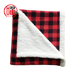 Tùy Chỉnh Giáng Sinh Ngày Valentine Sọc Kiểm Tra In Ấn Ấm Sherpa Kẻ Sọc Lông Cừu Ném Tartan Chăn Trong Số Lượng Lớn - Product Image 1