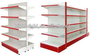 Nhiệm vụ nặng nề hai mặt Gondola kệ cho siêu thị kim loại bán lẻ hiển thị đứng cho cửa hàng bách hóa trên bán! - Product Image 5