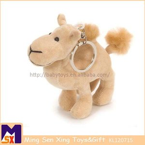 fuzzy <span class=keywords><strong>camello</strong></span> de peluche de diseño de los animales de peluche teléfono móvil encanto llavero - Product Image 1