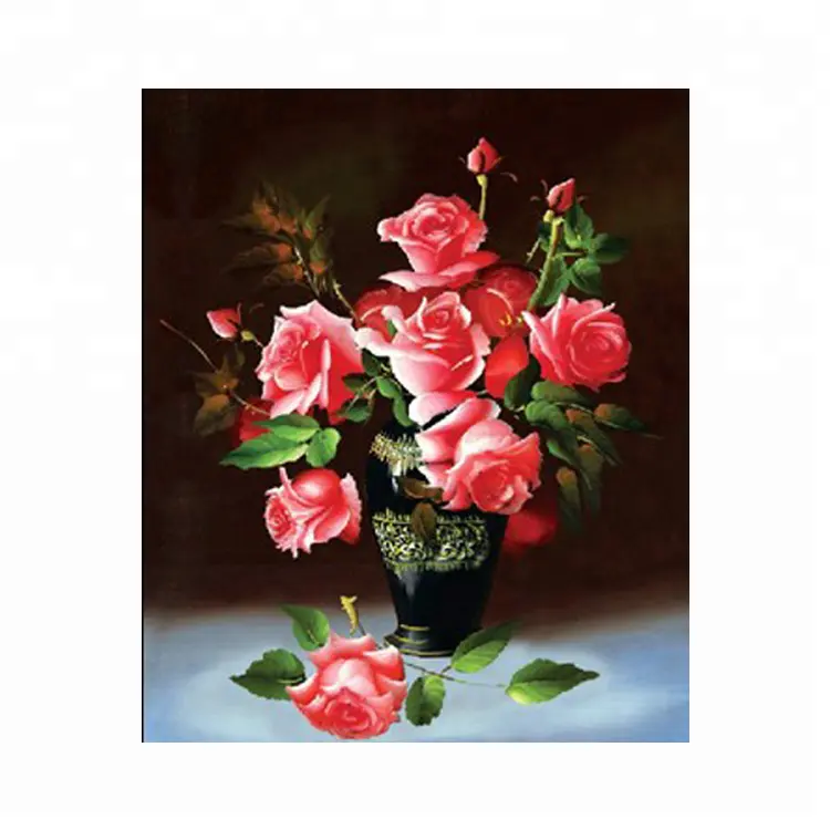 Imagen 3d de rosa de efecto profundo, imagen 3d de flor, arte de pared, imagen lenticular de Rosa hermosa moderna
