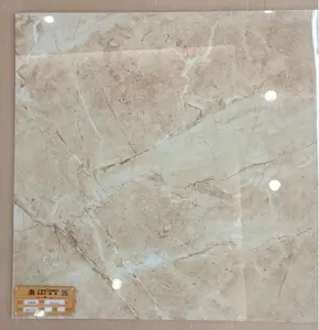 600 × 600 mm polierter Porcelanato Marmor-Blick glasierte Porzellanbodenfliese Innenausbau für Badezimmer