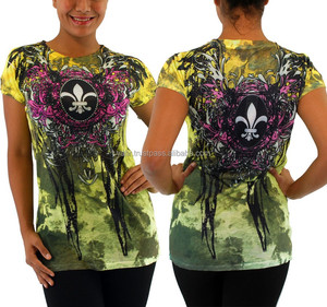 Camisetas sublimadas de poliéster personalizadas para mujer, camiseta de sublimación Digital personalizada - Product Image 1