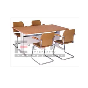 modern design Library furniture reading table with chairs students reading