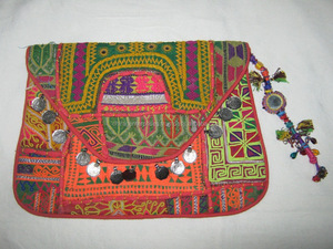 Broderie Banjara décontracté pochettes coton tissu pour femmes accessoires de mode inde belle multicolore à la main étanche - Product Image 3