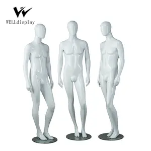 Kits de costumes d'affaires pour hommes, présentoir factice, modèle décoratif de tête abstraite, mannequin homme adulte, grande taille en promotion