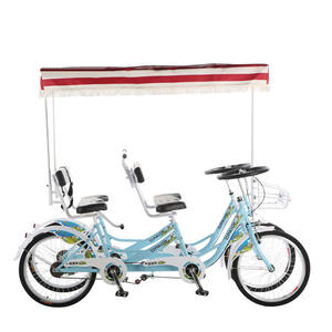 Bicicletas de Pedales Familiares de <span class=keywords><strong>4</strong></span> <span class=keywords><strong>Ruedas</strong></span> para Paseos, <span class=keywords><strong>Bicicleta</strong></span> Surrey para <span class=keywords><strong>4</strong></span> Personas/Quadriciclo/<span class=keywords><strong>Bicicleta</strong></span> Tándem para <span class=keywords><strong>4</strong></span> Personas para Alquiler - Product Image 2