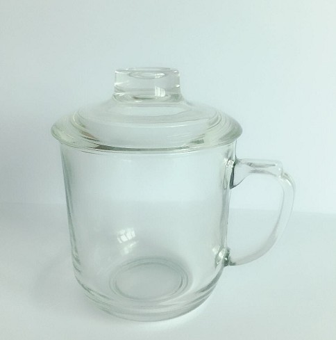 Hot Sale Promotion Glass Tea Mugs with lid for drinking Glass Coffee Mug