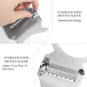 직업적인 매트 목제 손잡이를 가진 조정가능한 스테인리스 치즈 송로 버섯 저미는 기계 - Product Image 5