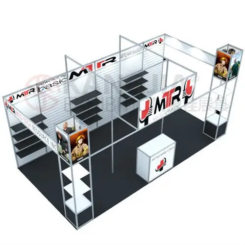customized 10x20 portable exhibition booth trade used for fair