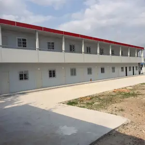 Rumah Kontainer Modern Prab Murah Mobile Struktur Baja Pesanan Khusus Rumah Prefab 40Ft untuk Berkemah Tenaga Kerja