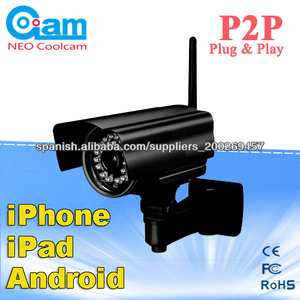 ir de visión nocturna de bala al aire libre de largo alcance de seguridad inalámbrica oculta p2p wifi cámara ip con corte ir coo - Product Image 1