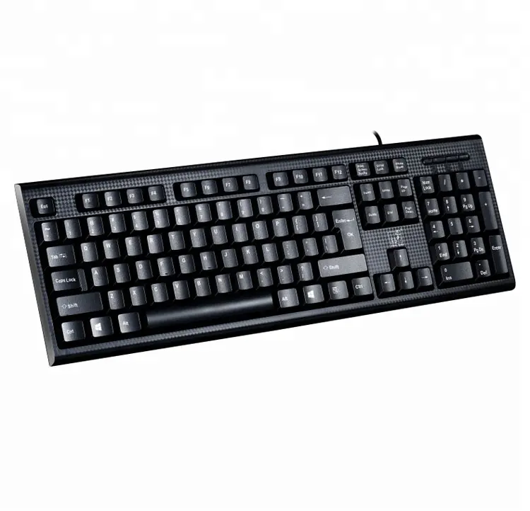 New USB Ps2 có dây cao su không thấm nước chơi game teclado PS2 cho PC máy tính xách tay máy tính Bàn phím